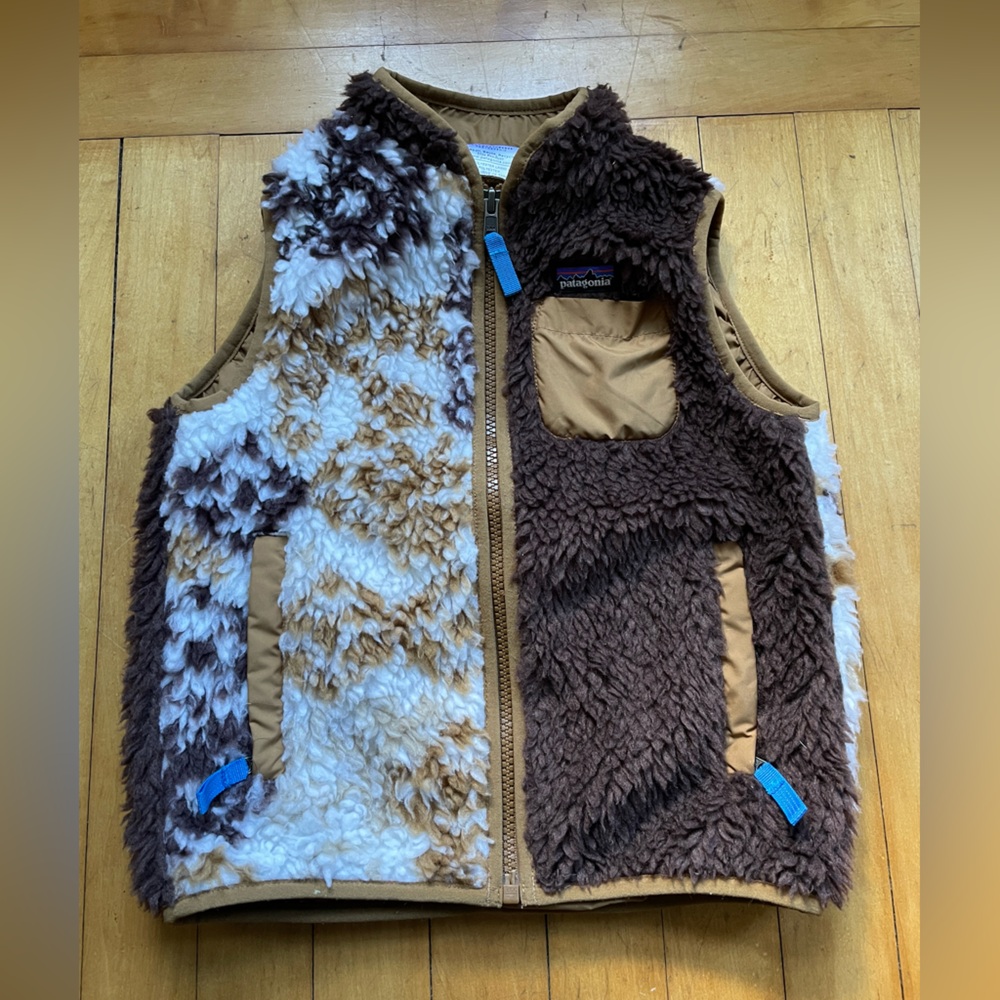 Patagonia Brand fuzzy fleece toddler vest 5T